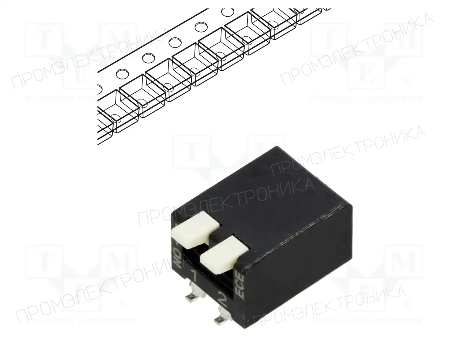 ECE EPA102ECZ — Переключатели типа Dip-Switch