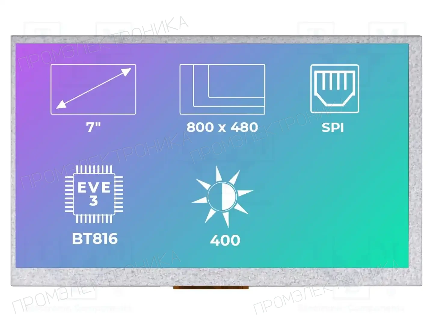 Riverdi RVT70AQBNWN00 — Интеллигентные дисплеи