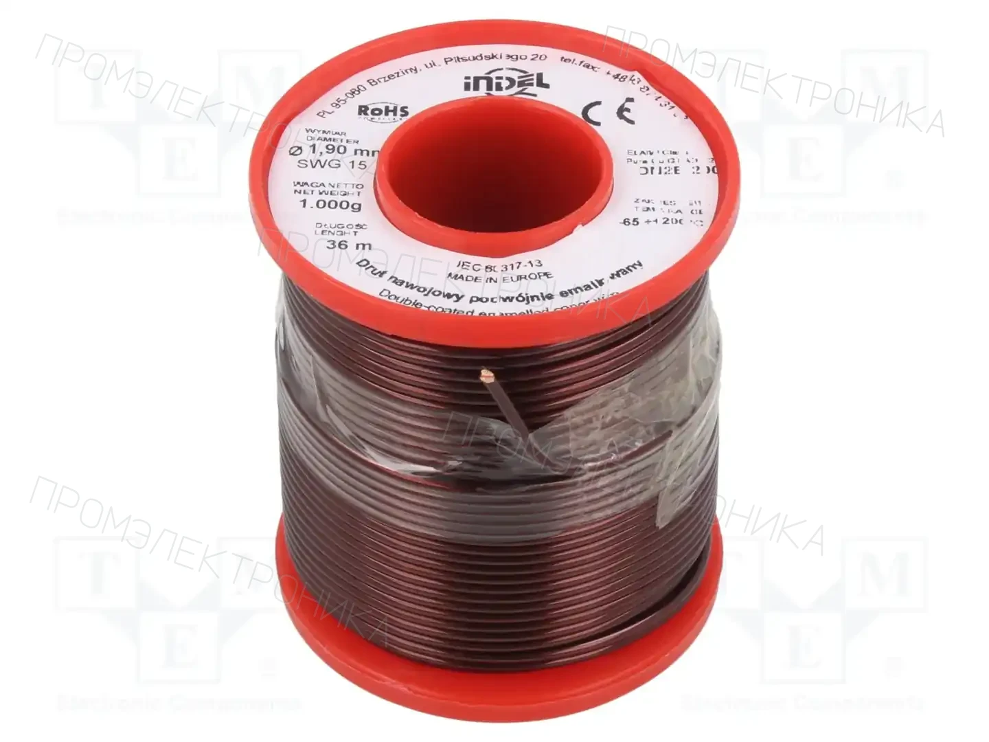 INDEL DN2E1,90-1KG — Проволока обмоточная