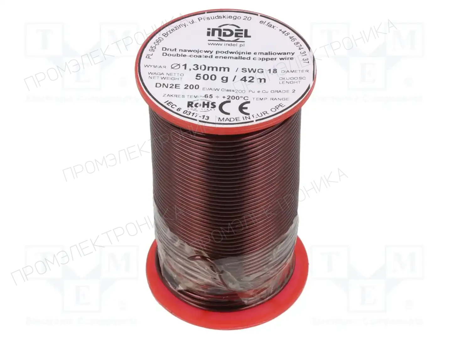 INDEL DN2E1,30-500G — Проволока обмоточная