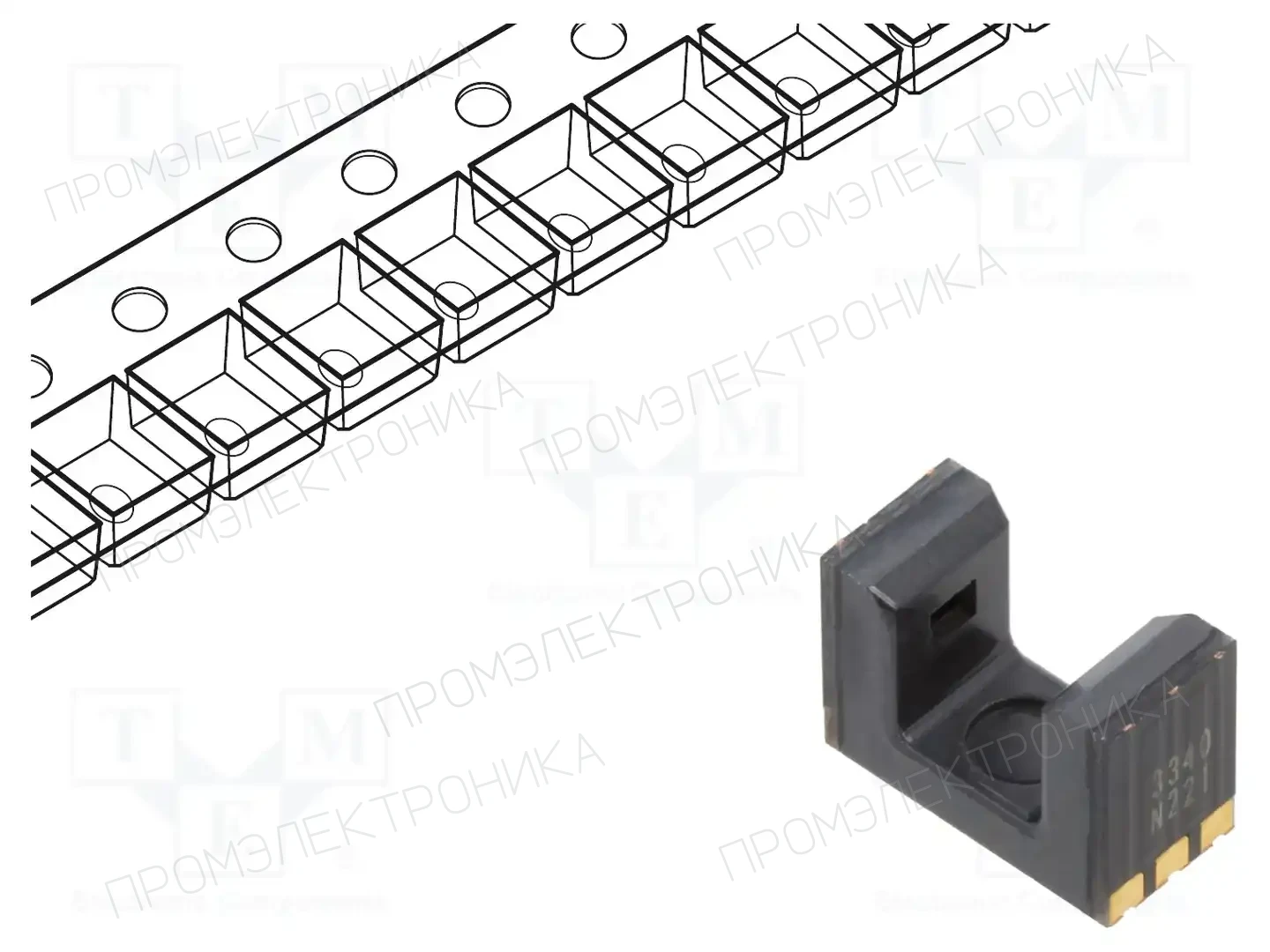 OMRON Electronic Components EE-SX3340 — Фотоэлектр. датчики для печатных плат