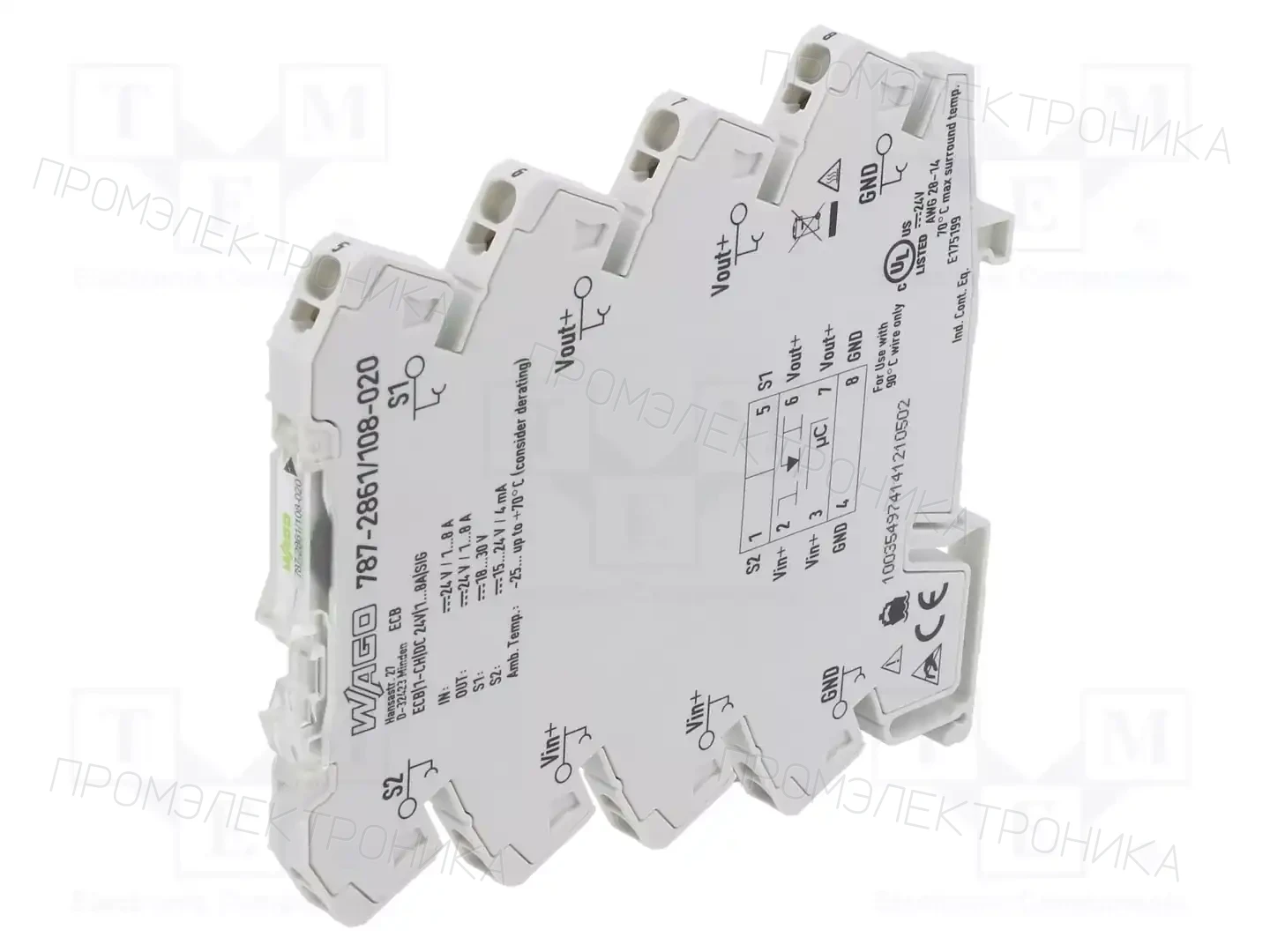 WAGO 787-2861/108-020 — Выключатели максимального тока