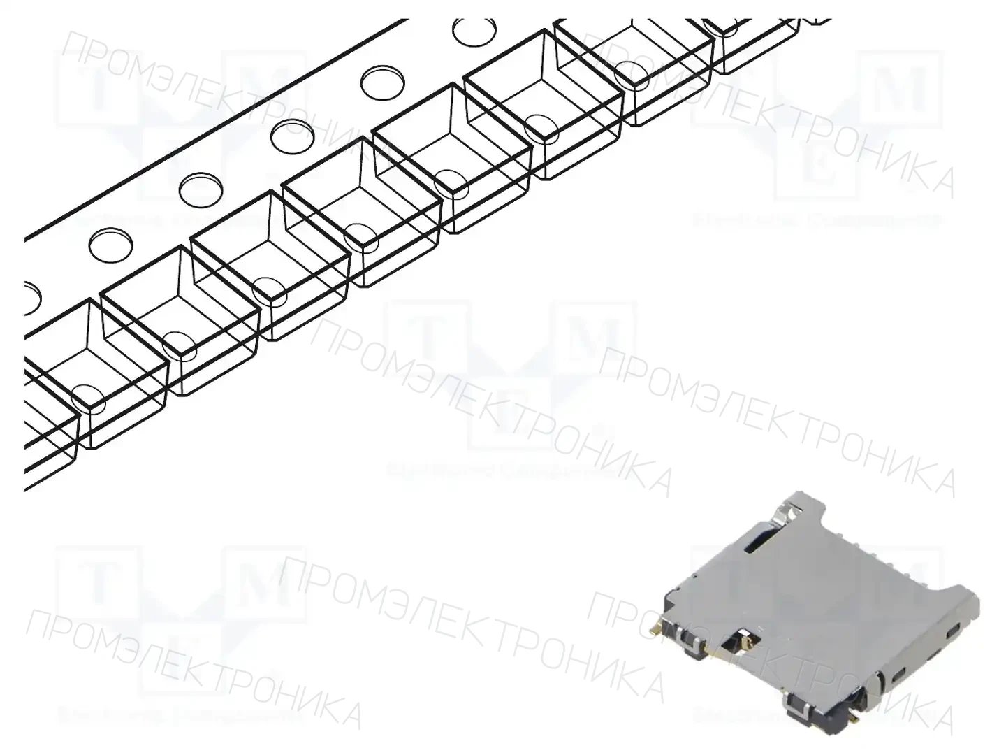 AMPHENOL COMMUNICATIONS SOLUTIONS 1140084168 — Разъeмы для карт