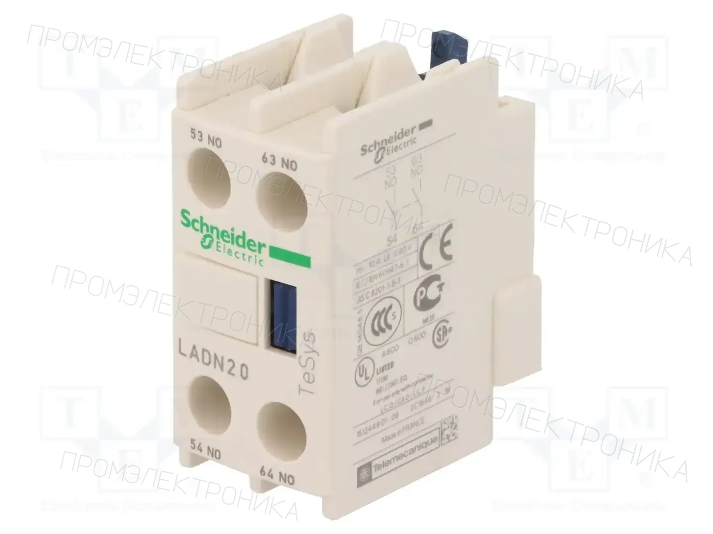 SCHNEIDER ELECTRIC LADN20 — Контакторы - дополнительное оборудование