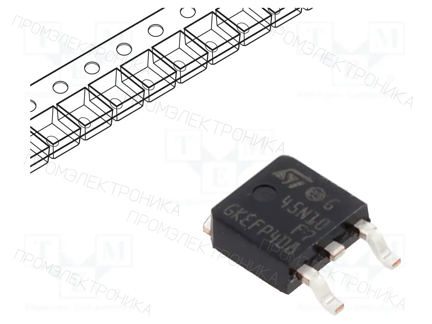 STMicroelectronics STD45N10F7 — Транзисторы с каналом N SMD