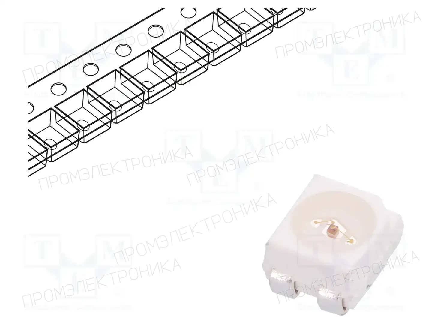 BROADCOM (AVAGO) HSMZ-A400-V30M1 — Светодиоды SMD цветные