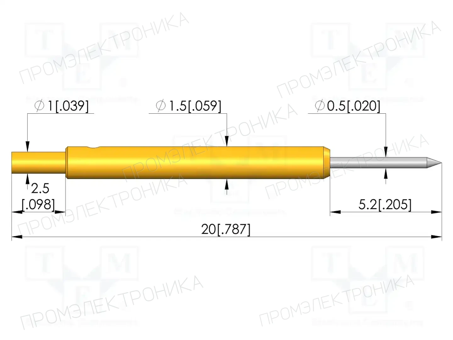 INGUN GKS-941 301 050 R 0800 L — Измерительные щупы