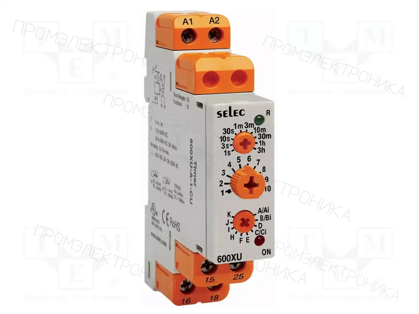 SELEC 600XU-A-1-CU — Временные аналоговые реле