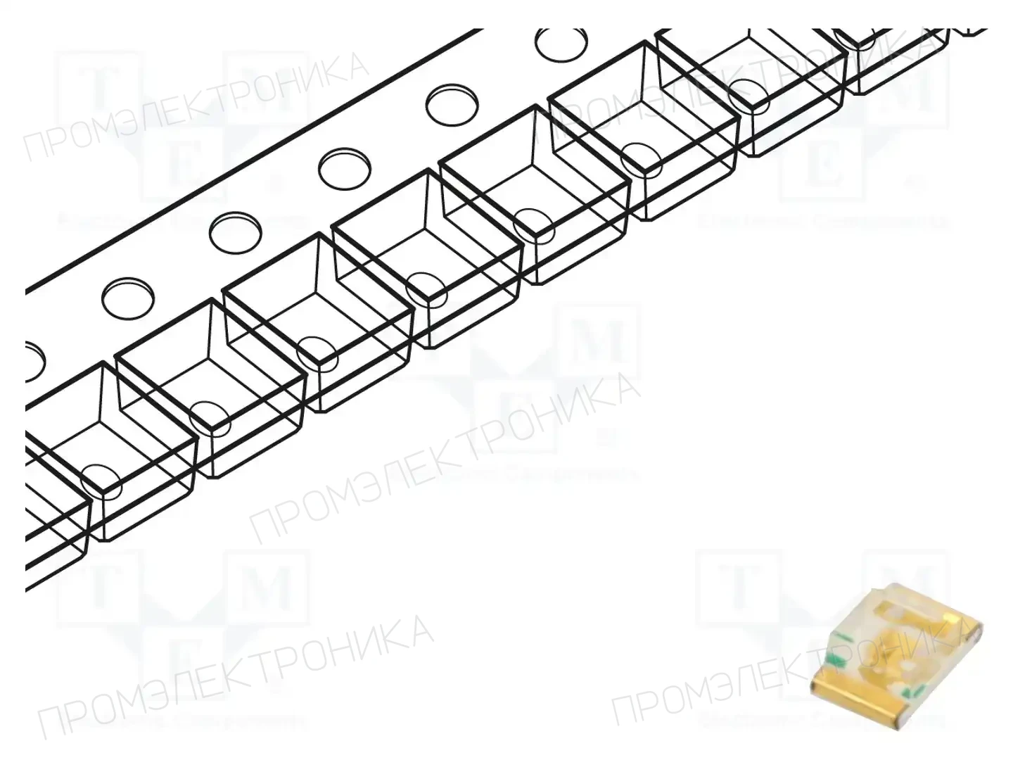 KINGBRIGHT ELECTRONIC KPT-2012QBC-D — Светодиоды SMD цветные