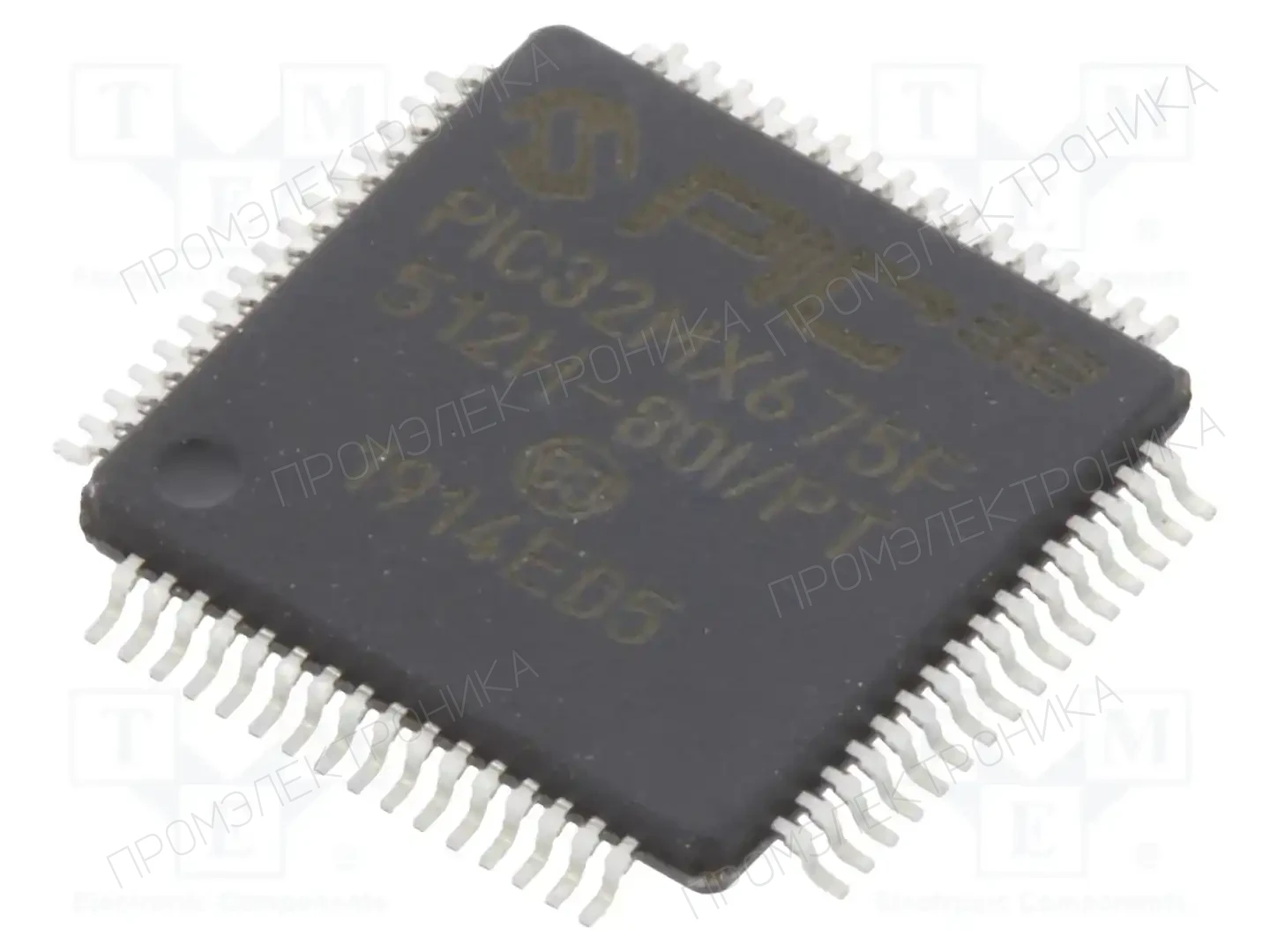 Microchip Technology PIC32MX675F512H-80I/PT — Линейка PIC32 32-bit