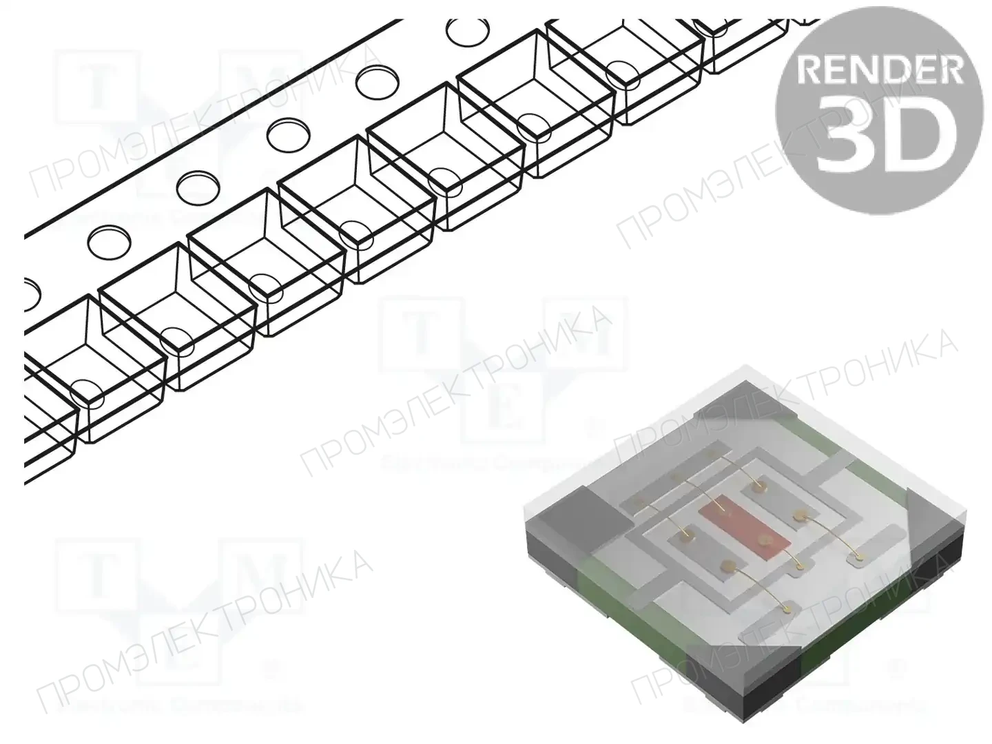 LUMEX SML-LX0404SIUPGUSB — Светодиоды SMD цветные