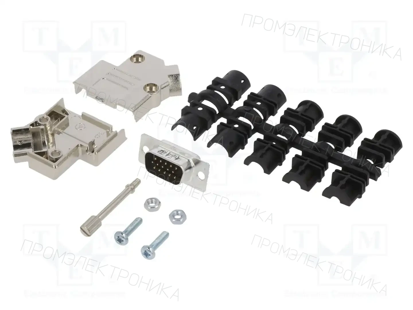 AMPHENOL COMMUNICATIONS SOLUTIONS L17D45PK-M-09+L717HDE15P — Комплектные штекеры D-Sub
