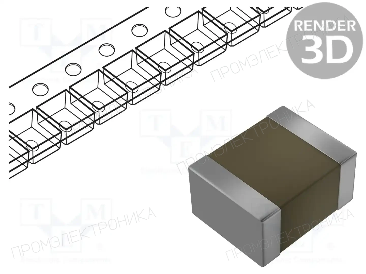 VISHAY VJ1210A682JXBAT — Конденсаторы MLCC SMD