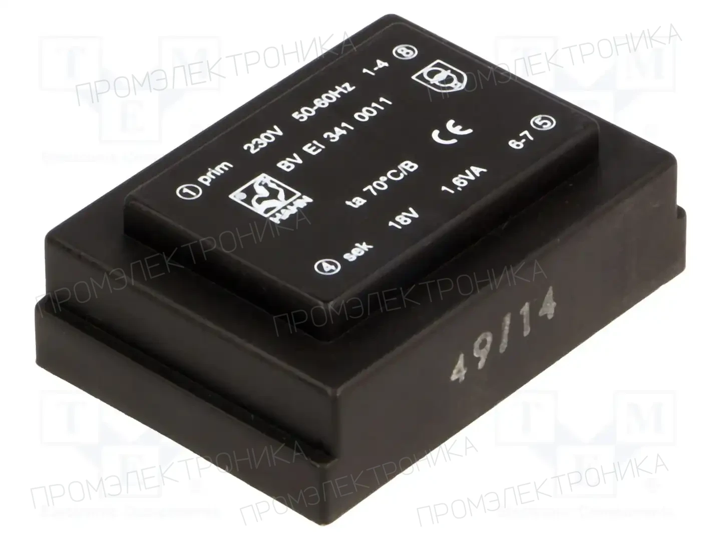 HAHN BV EI 341 0011 — Трансформаторы PCB