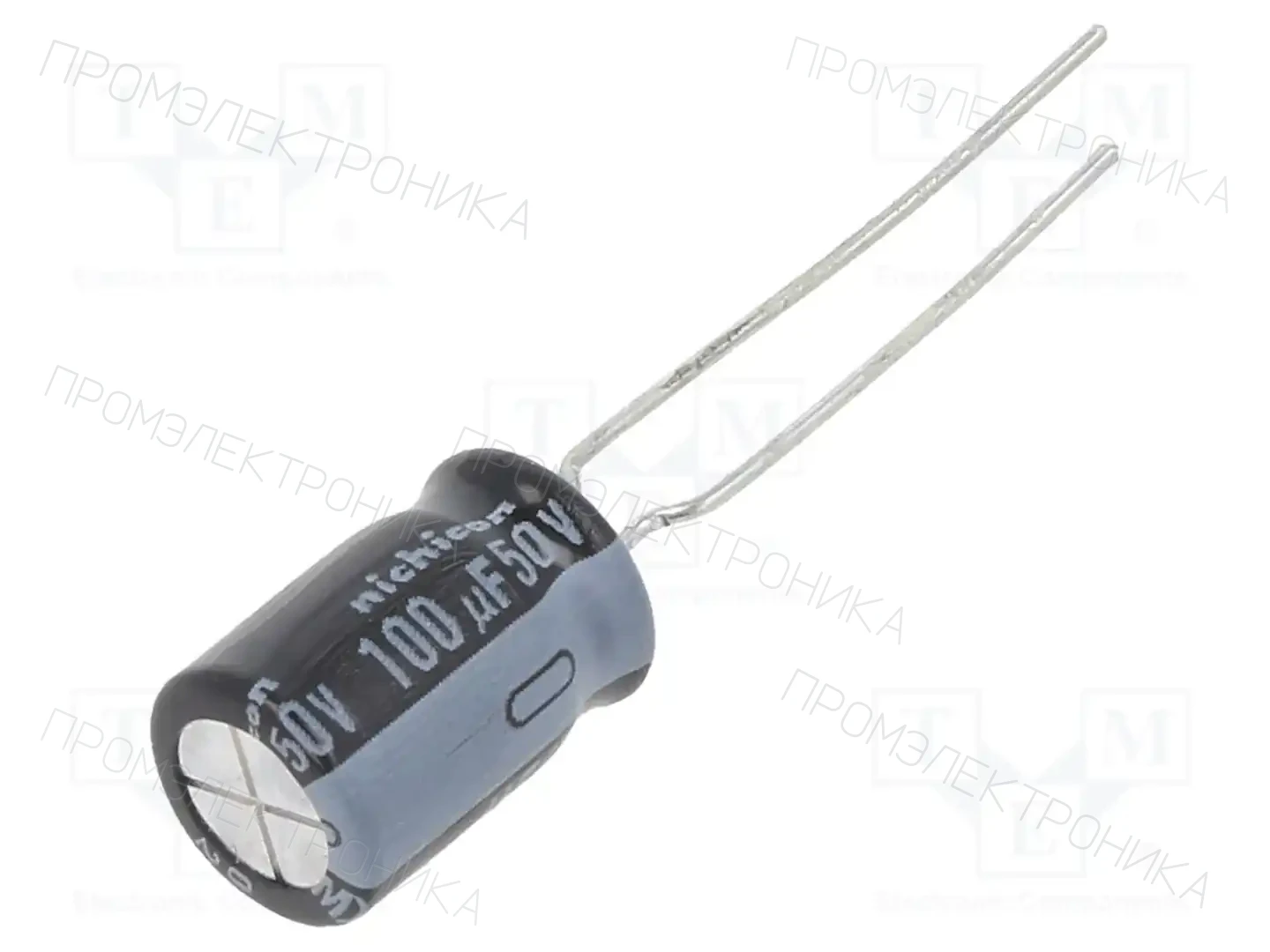NICHICON UHE1H101MPD1TA — Конденсаторы электролитические THT