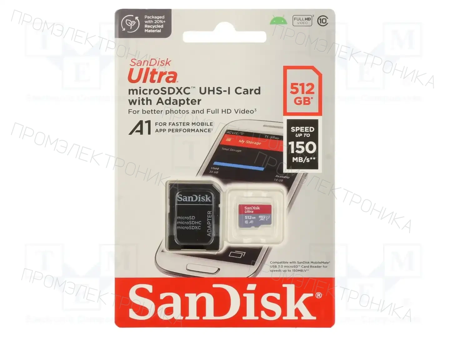 SANDISK SDSQUAC-512G-GN6MA — Карты памяти