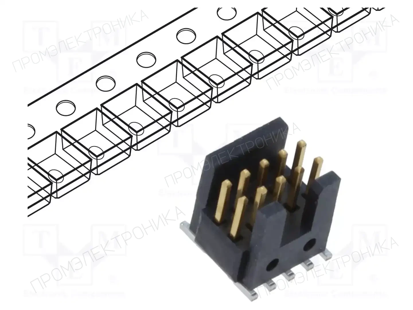 SAMTEC FTSH-105-01-L-DV-K-P-FR — Разъeмы пластина - пластина