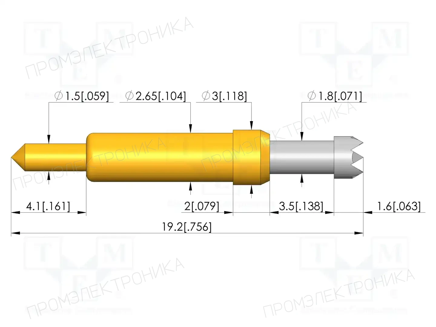 INGUN GKS-913 306 230 R 0802 1 — Измерительные щупы