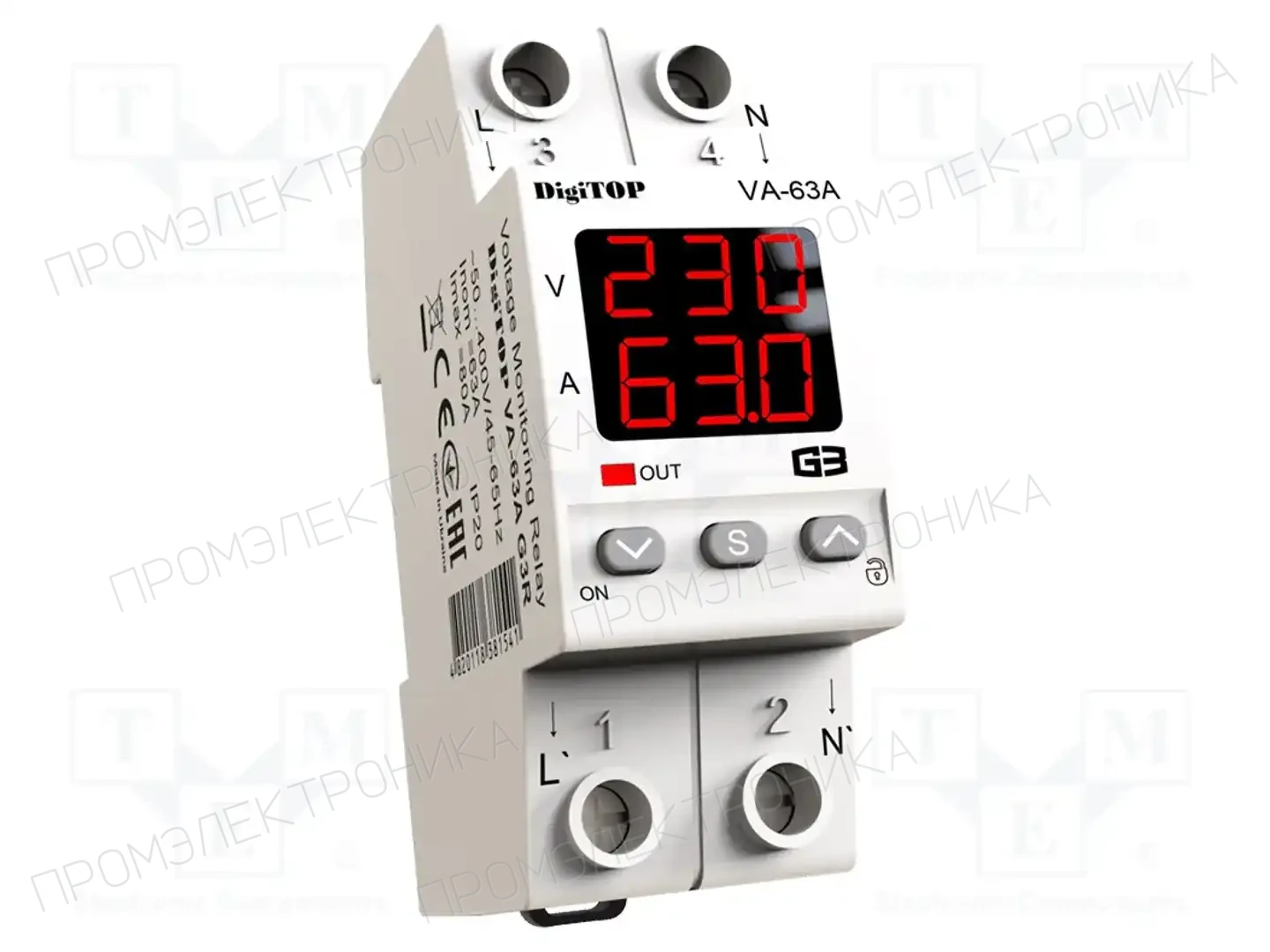 DIGITOP ELECTRIC VA-63A G3R — Контрольные реле