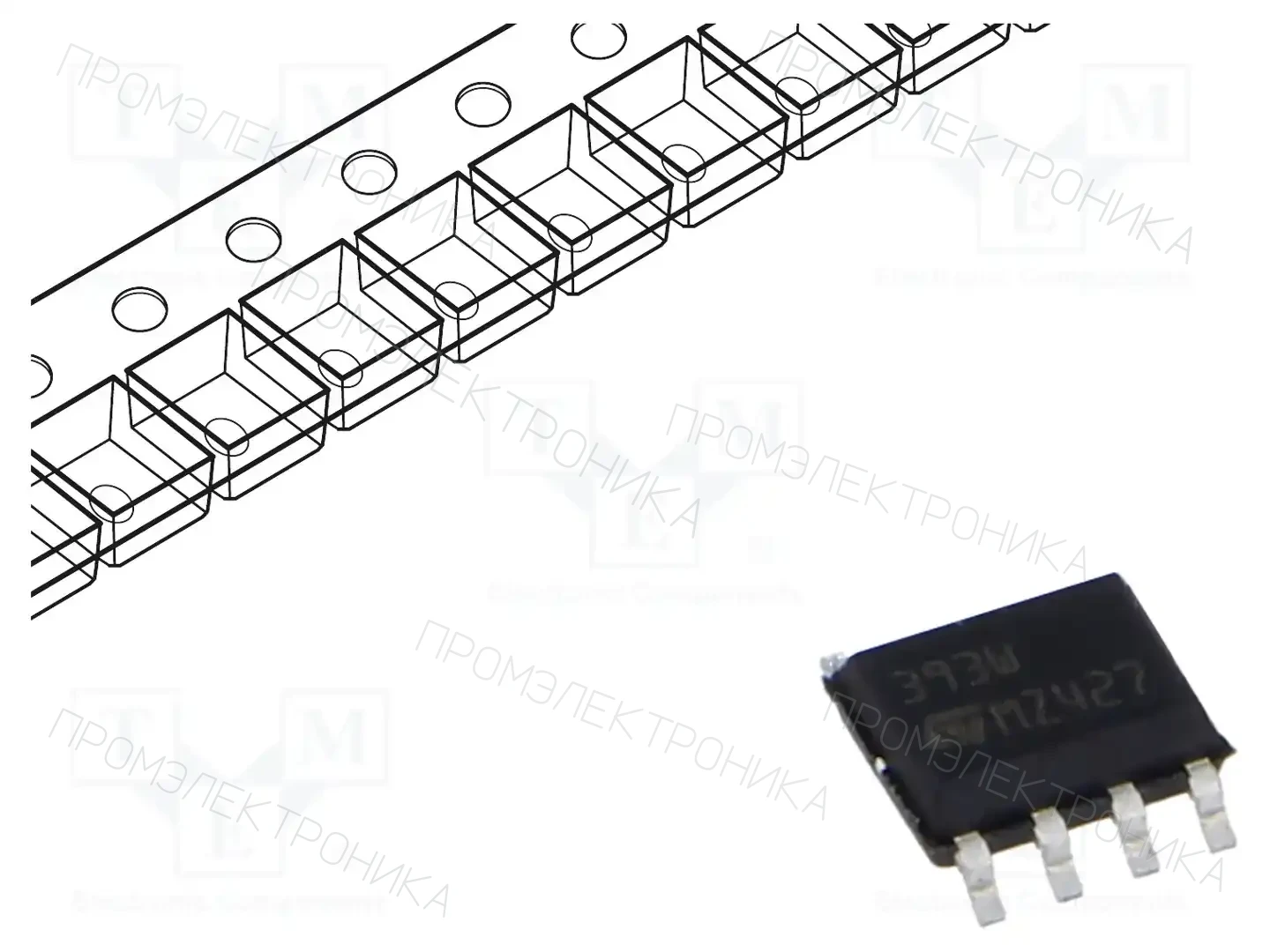 STMicroelectronics LM393WDT — Компараторы SMD
