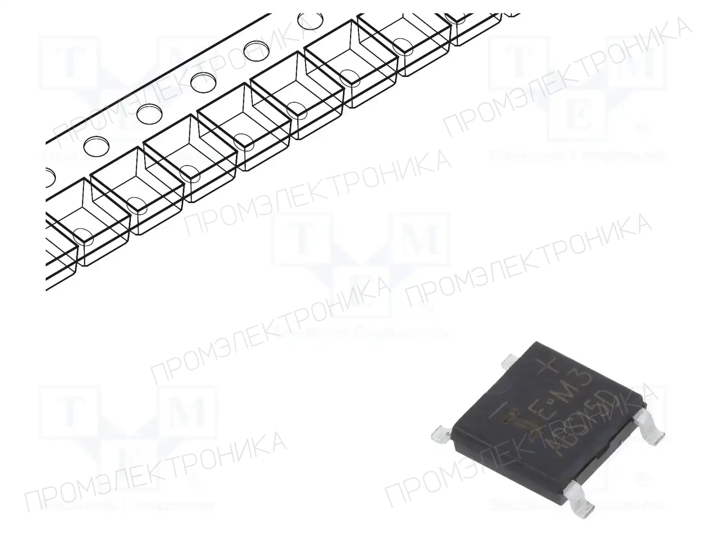 DIOTEC SEMICONDUCTOR ABS15D — Однофазные мосты диодные SMD/THT