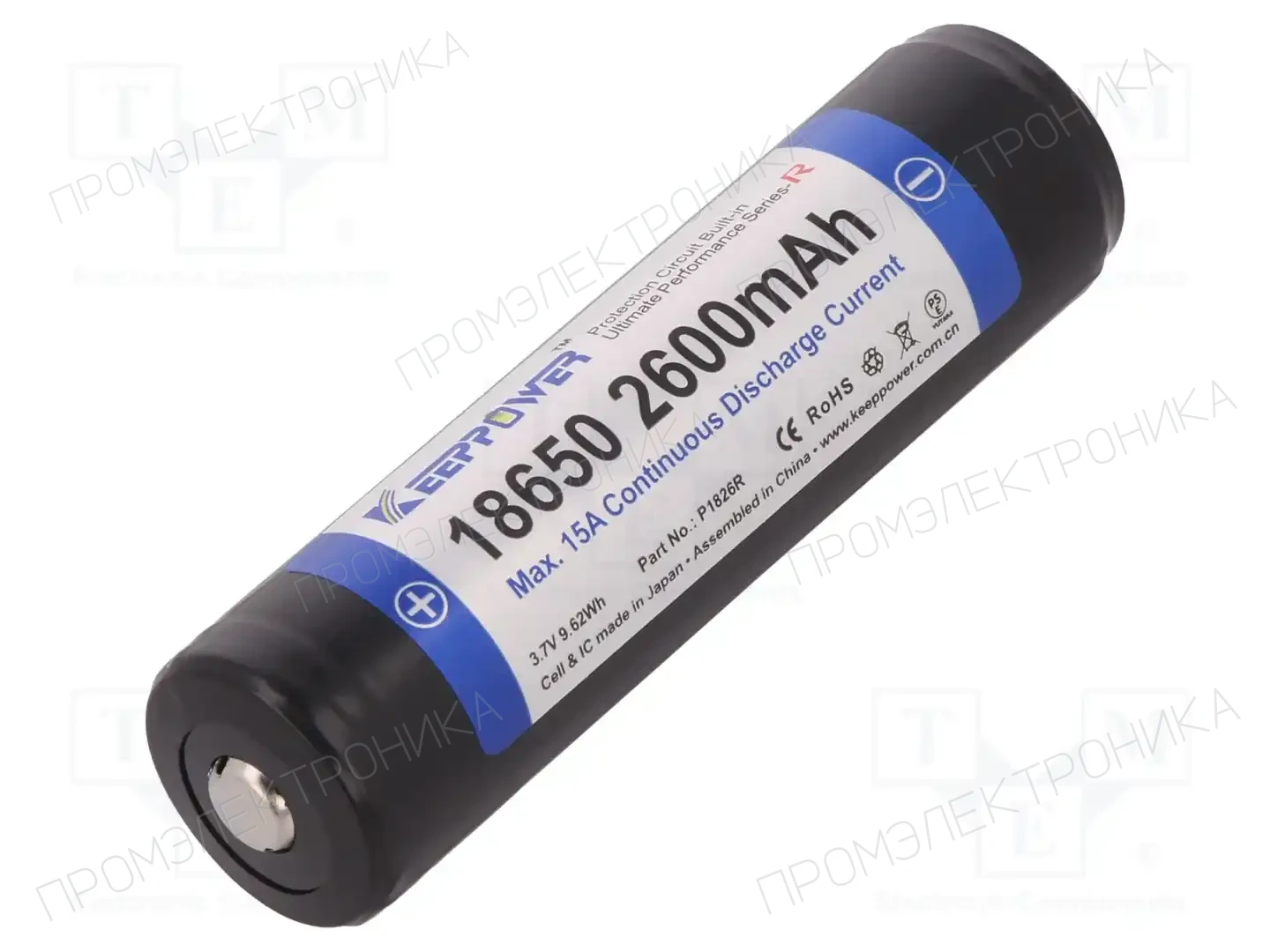 KEEPPOWER ICR18650-260PCM-R 2600MAH PROTECTED — Аккумуляторы