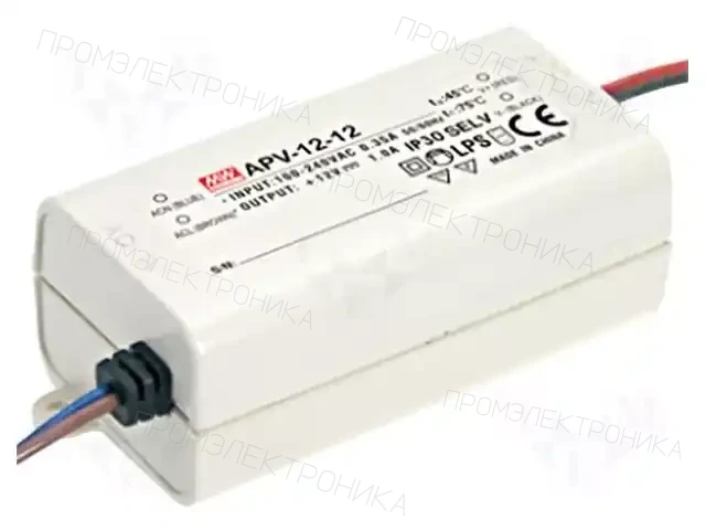 MEAN WELL APV-12-5 — Блоки питания для LED