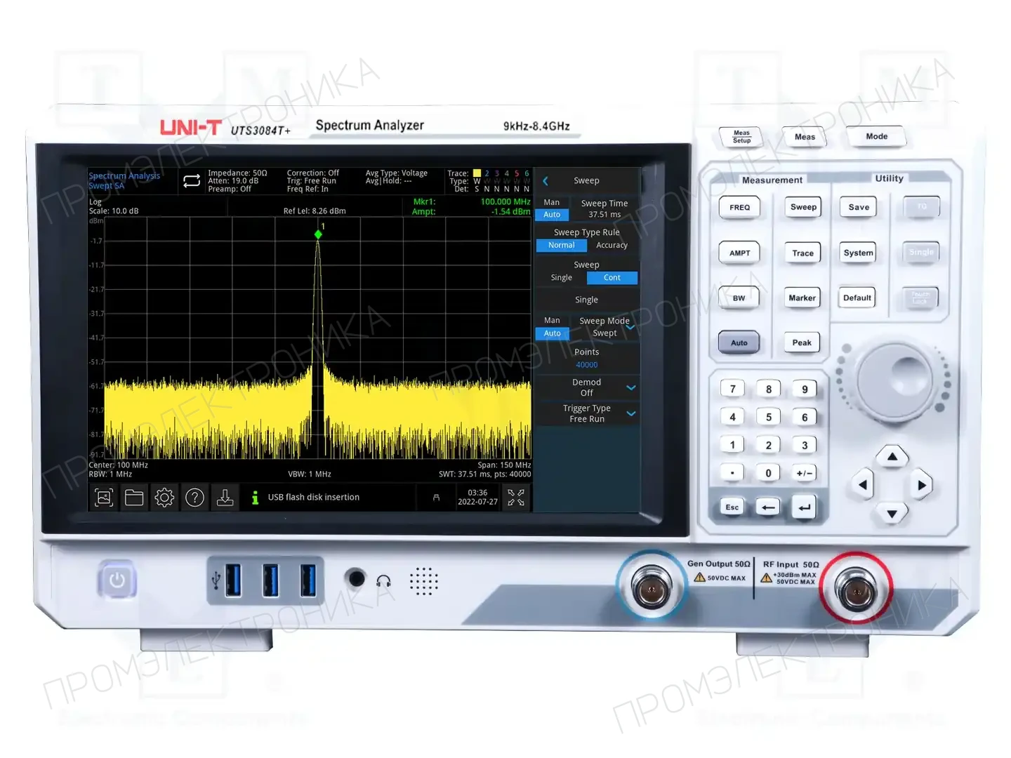 UNI-T UTS3084T+ — Анализаторы спектра