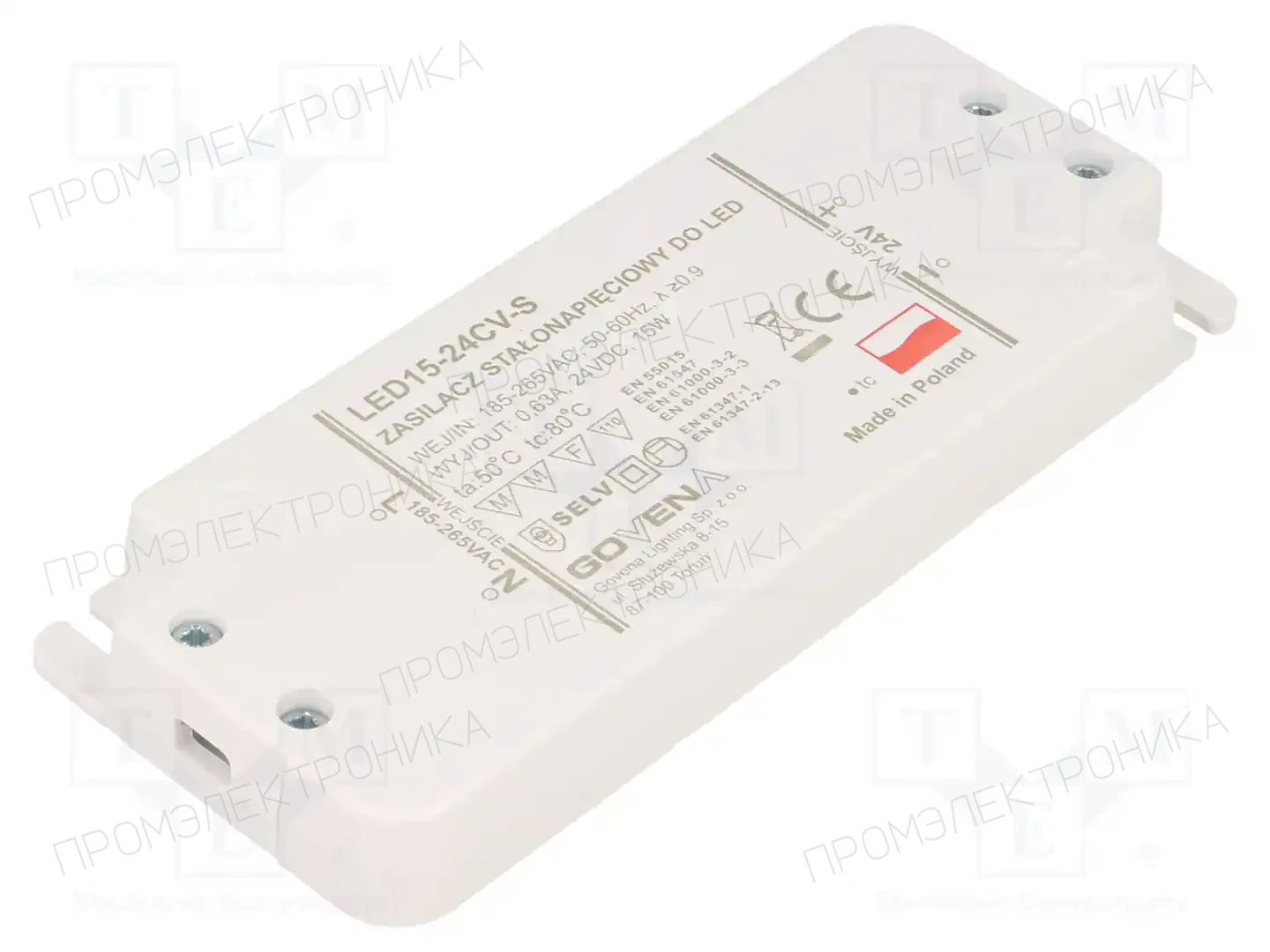 GOVENA Z-LED-15W-24CV-SLIM — Блоки питания для LED