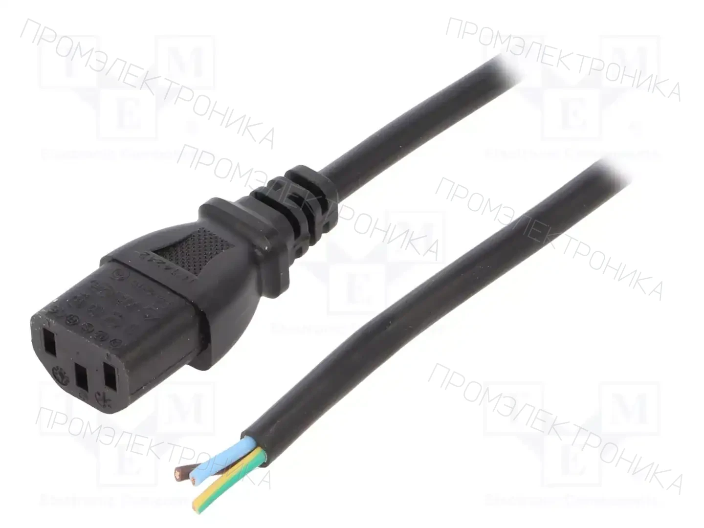 LIAN DUNG LT-501 H05VV-F 0.75/3C BLK 1.8M END — Кабели питания компьютерные и универс