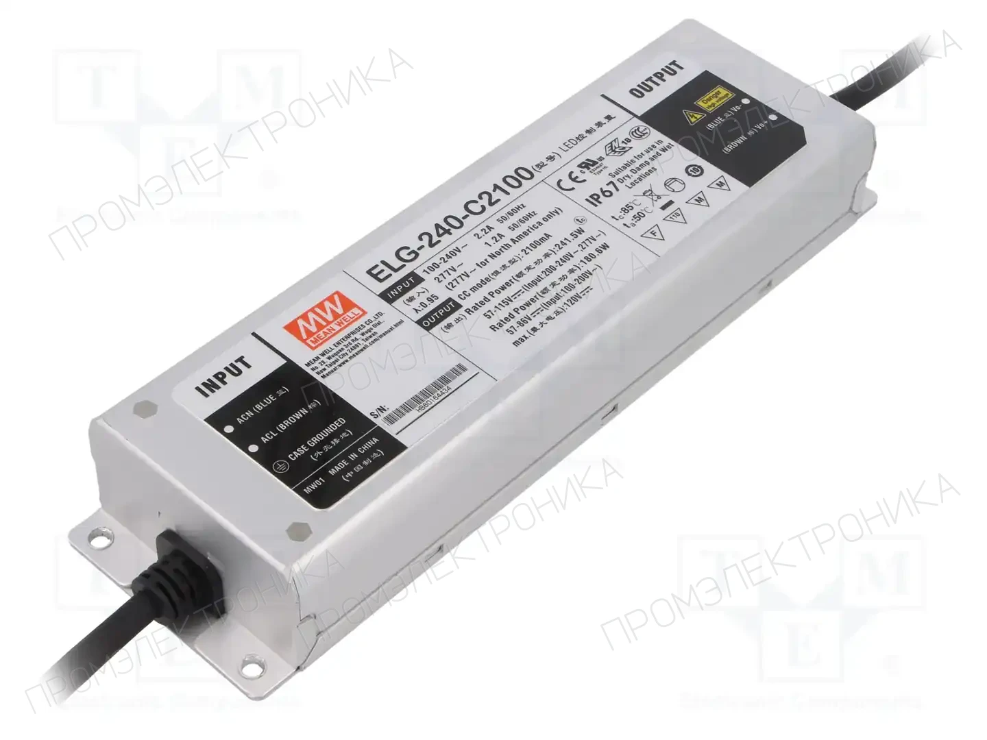 MEAN WELL ELG-240-C2100 — Блоки питания для LED