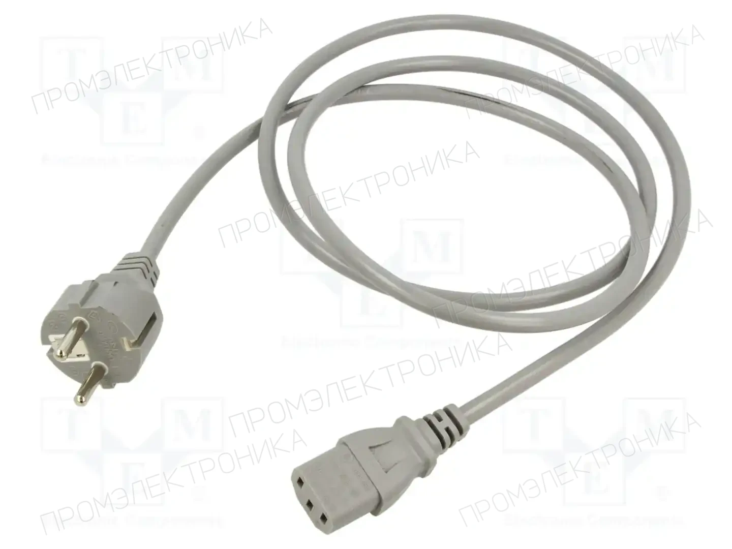 LIAN DUNG LT-312+501 H05VV-F 3X0.75 GRY 1.5M — Кабели питания компьютерные и универс
