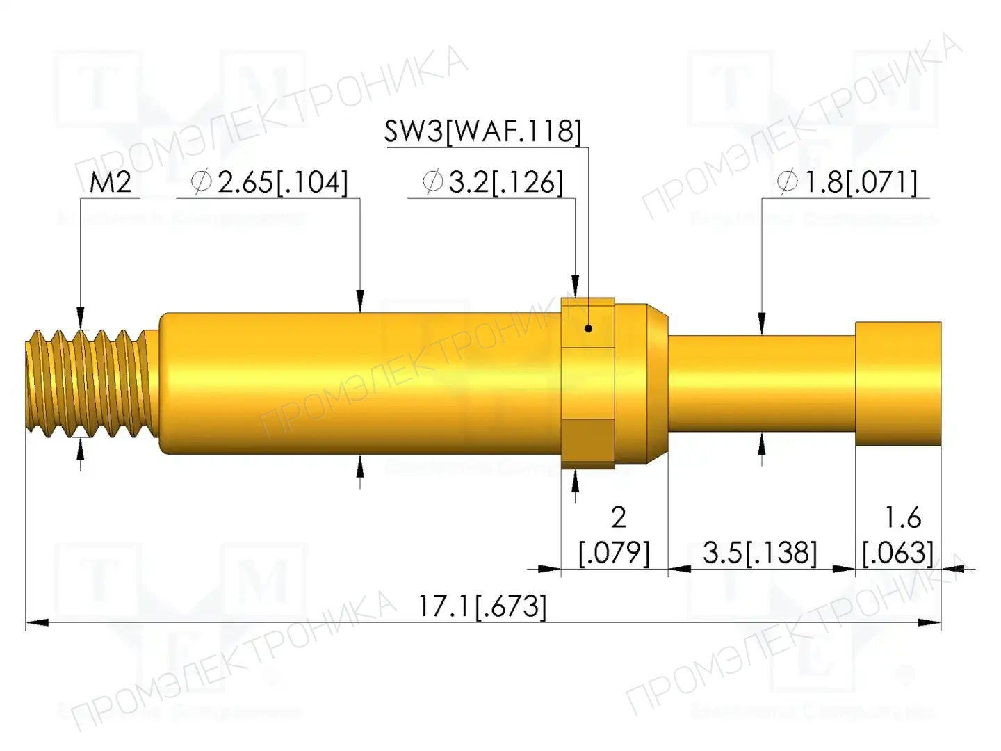 INGUN GKS-913 303 230 A 0802 M — Измерительные щупы
