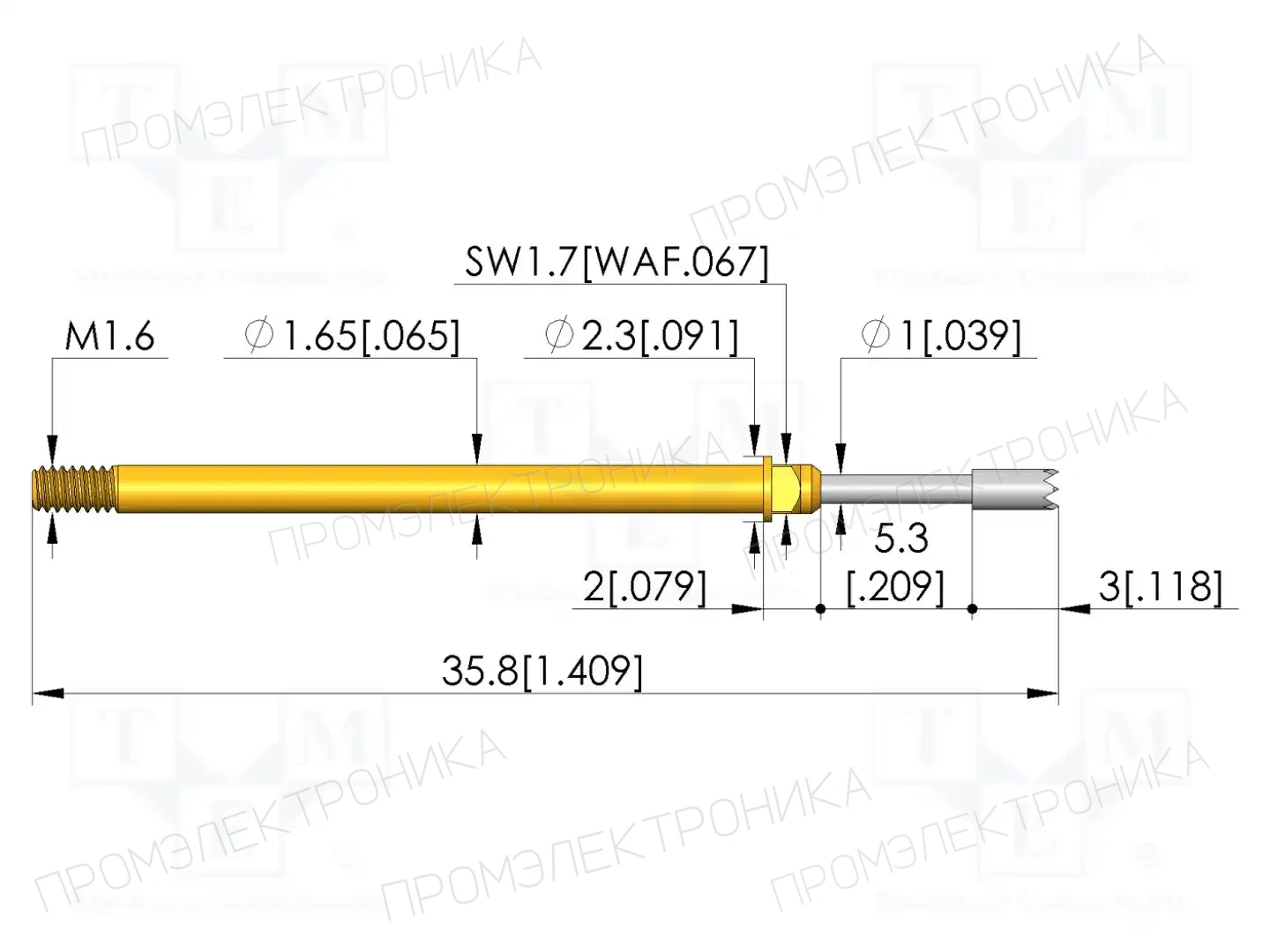INGUN GKS-112 206 140 R 0802 M — Измерительные щупы