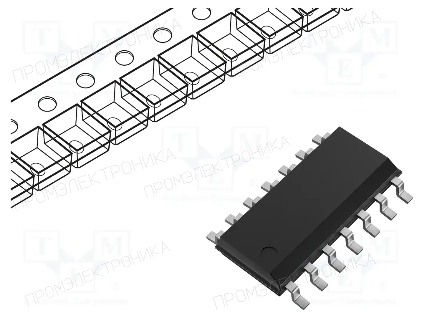 Microchip Technology MCP14LH21814T-E/SL — Драйверы MOSFET/IGBT