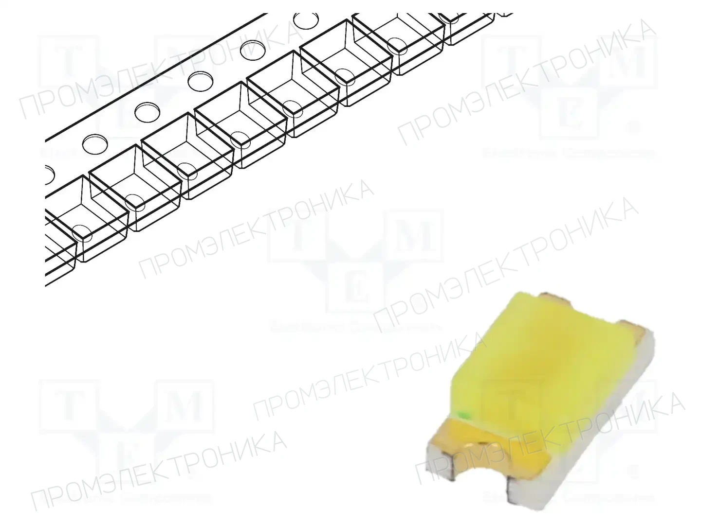 NTE Electronics NTE30079 — Светодиоды SMD белые