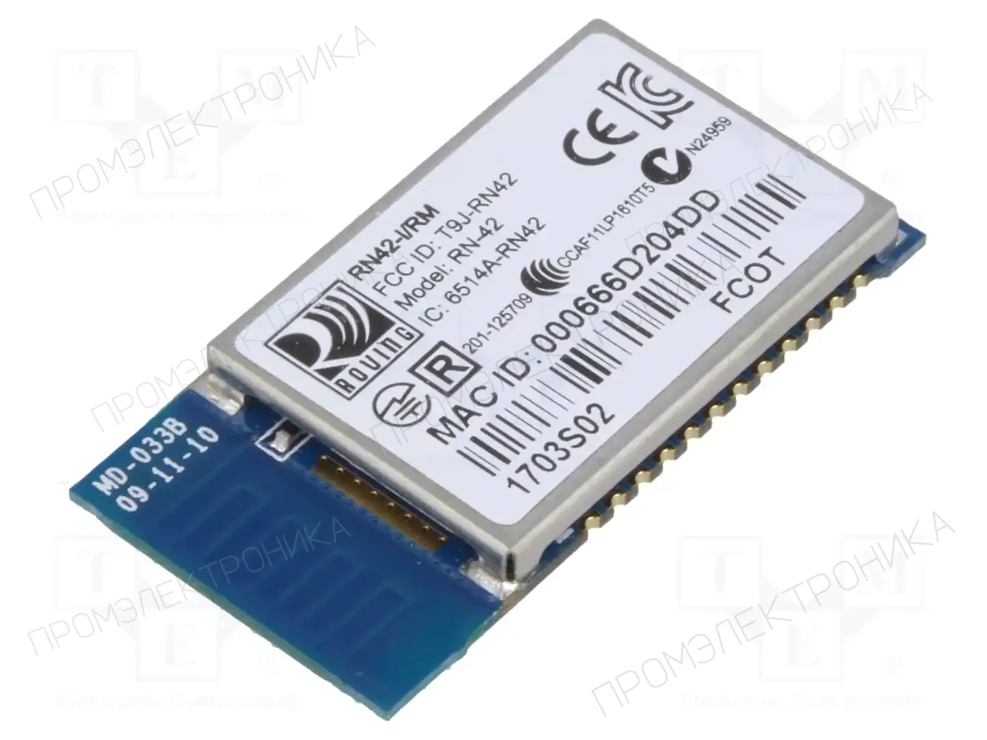 Microchip Technology RN42-I/RM630 — Модули IoT (WiFi/Bluetooth)