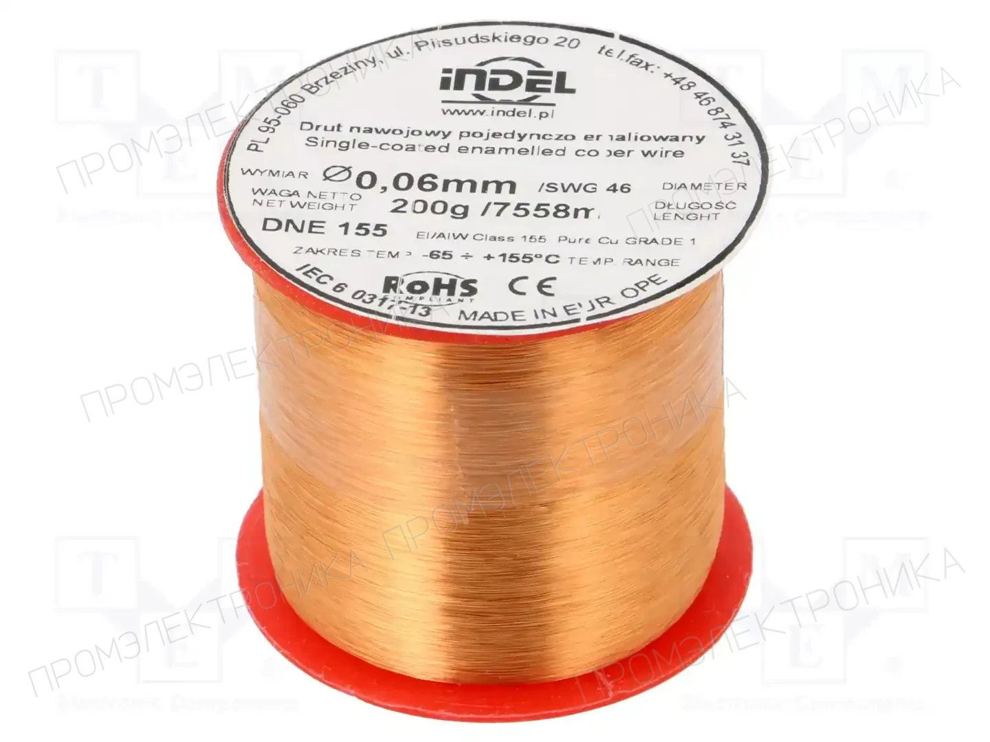 INDEL DNE0,06-200G — Проволока обмоточная