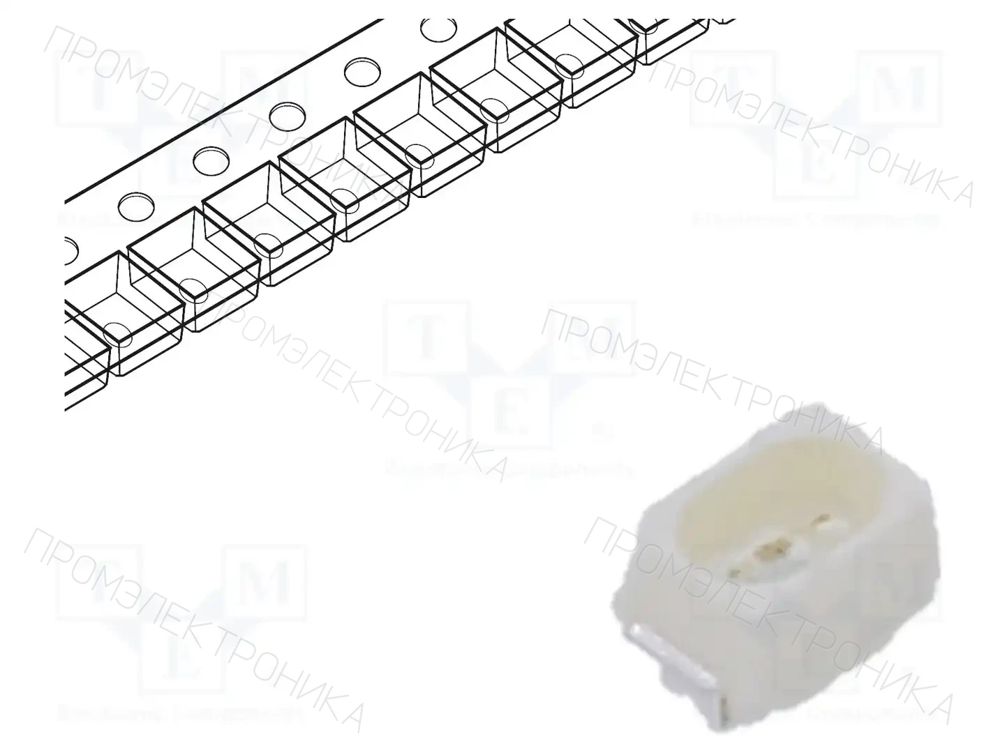 EVERLIGHT 65-21/GAC-YT1U1G/2T — Светодиоды SMD цветные