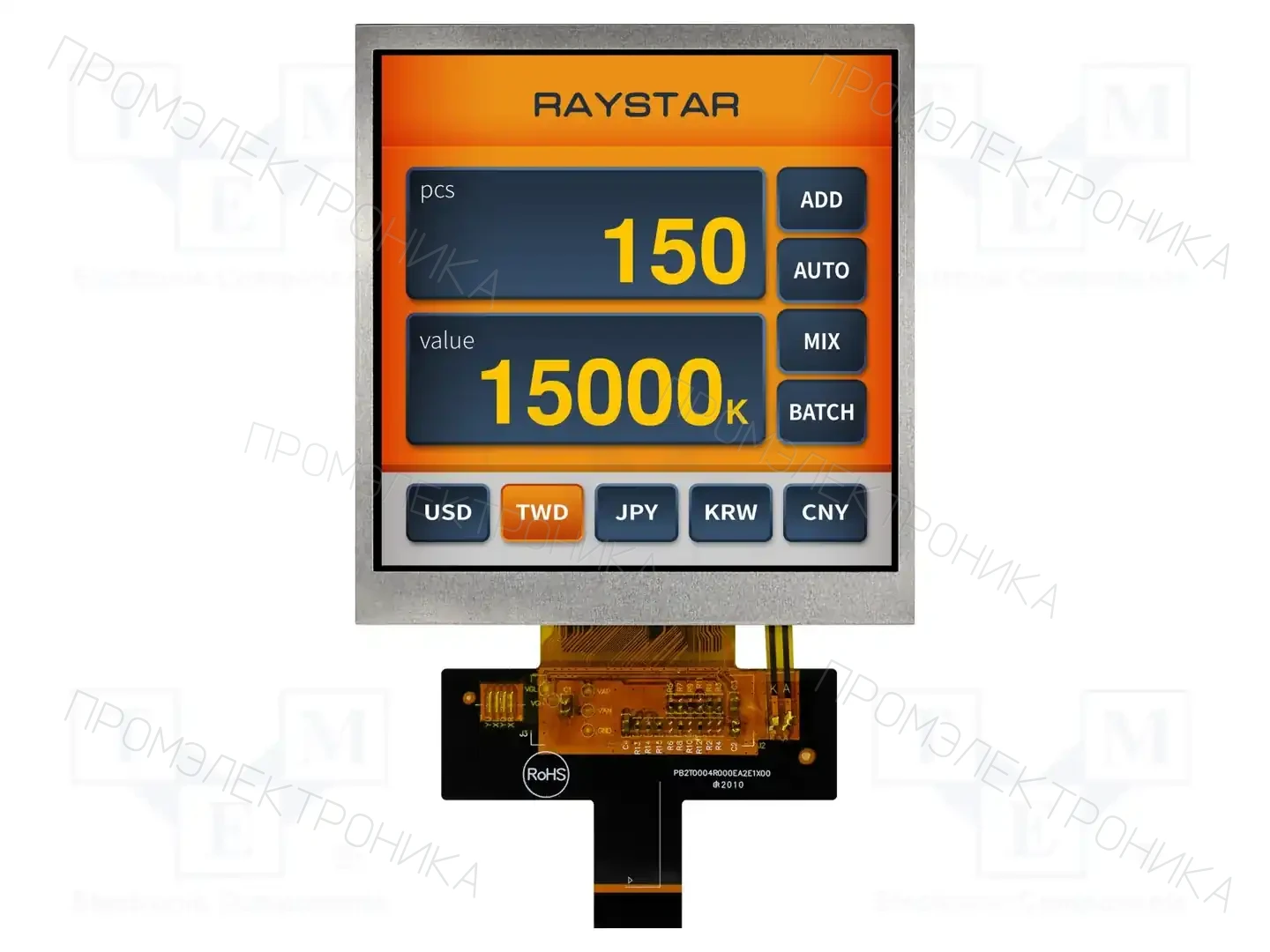 RAYSTAR OPTRONICS RFA6400E-AWW-MNN — Дисплеи TFT