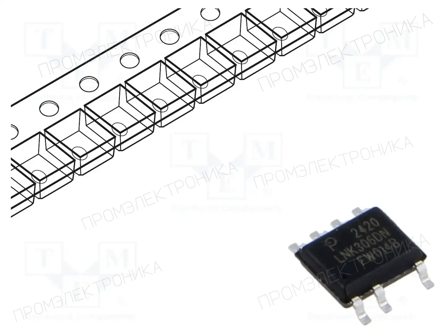 POWER INTEGRATIONS LNK306DN-TL — Регуляторы напряжения - микросхемы DC/DC