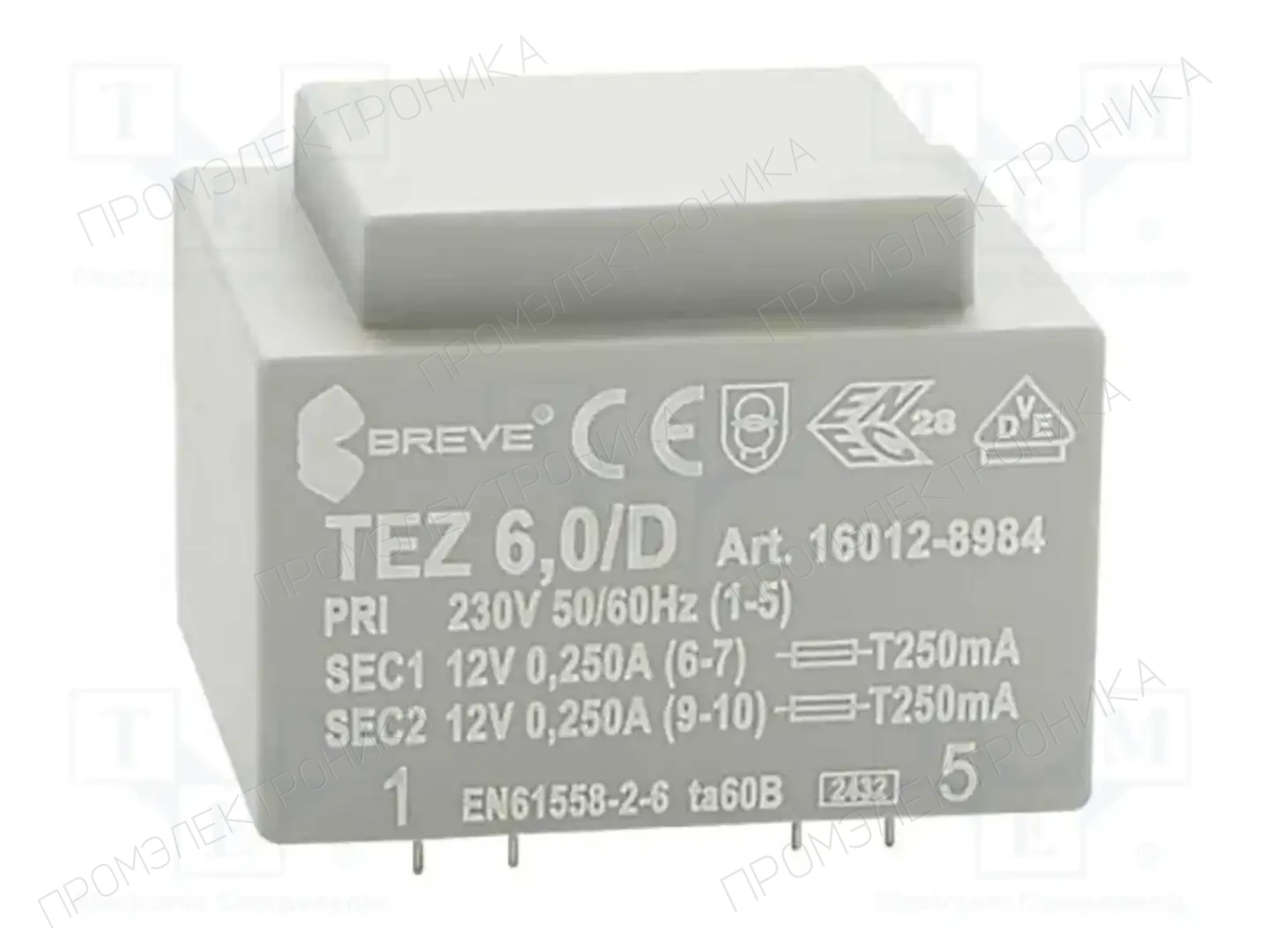 BREVE TUFVASSONS 16012-8984 — Трансформаторы PCB