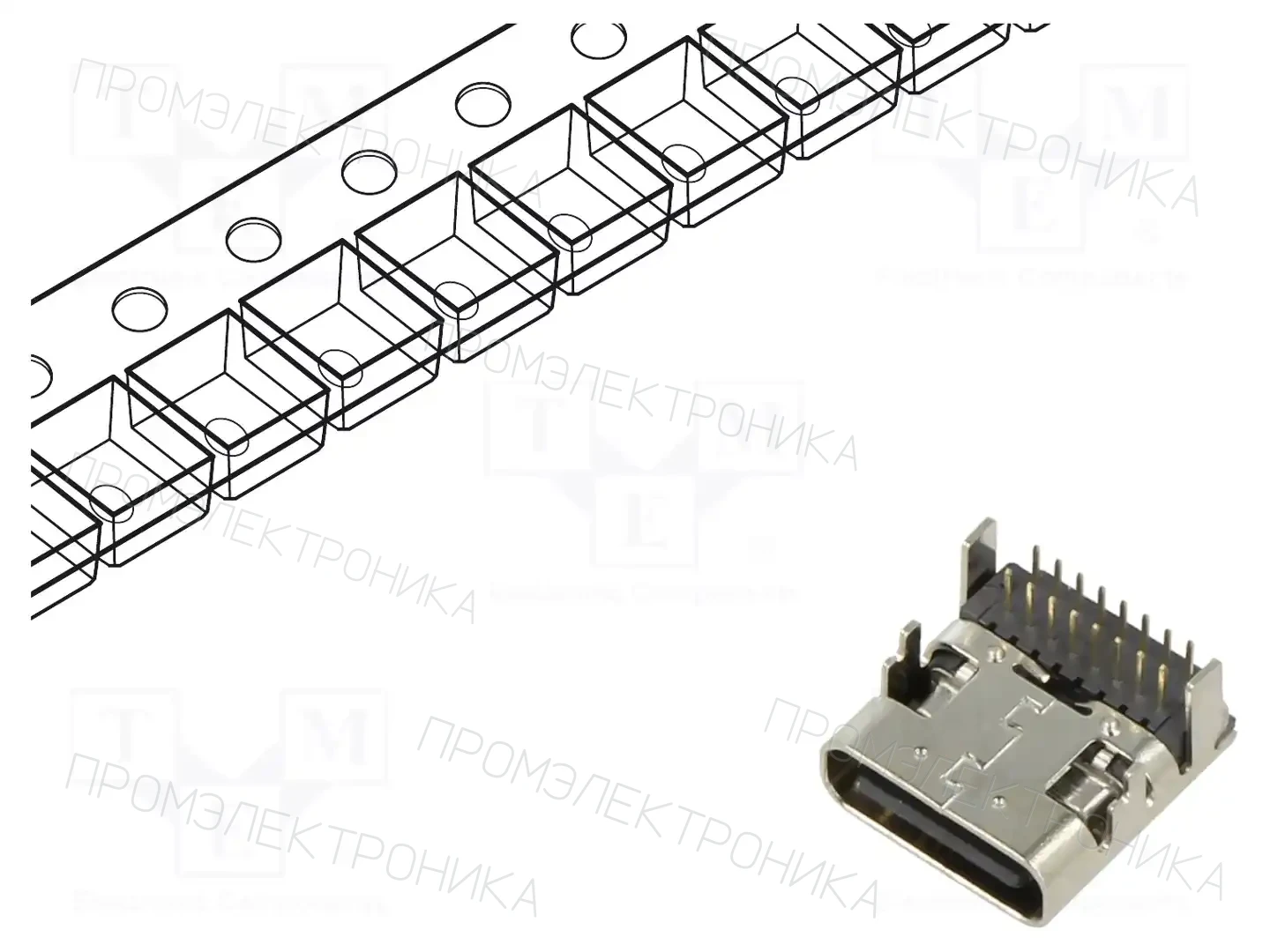 GCT USB4920-00-A — Разъeмы USB и IEEE1394