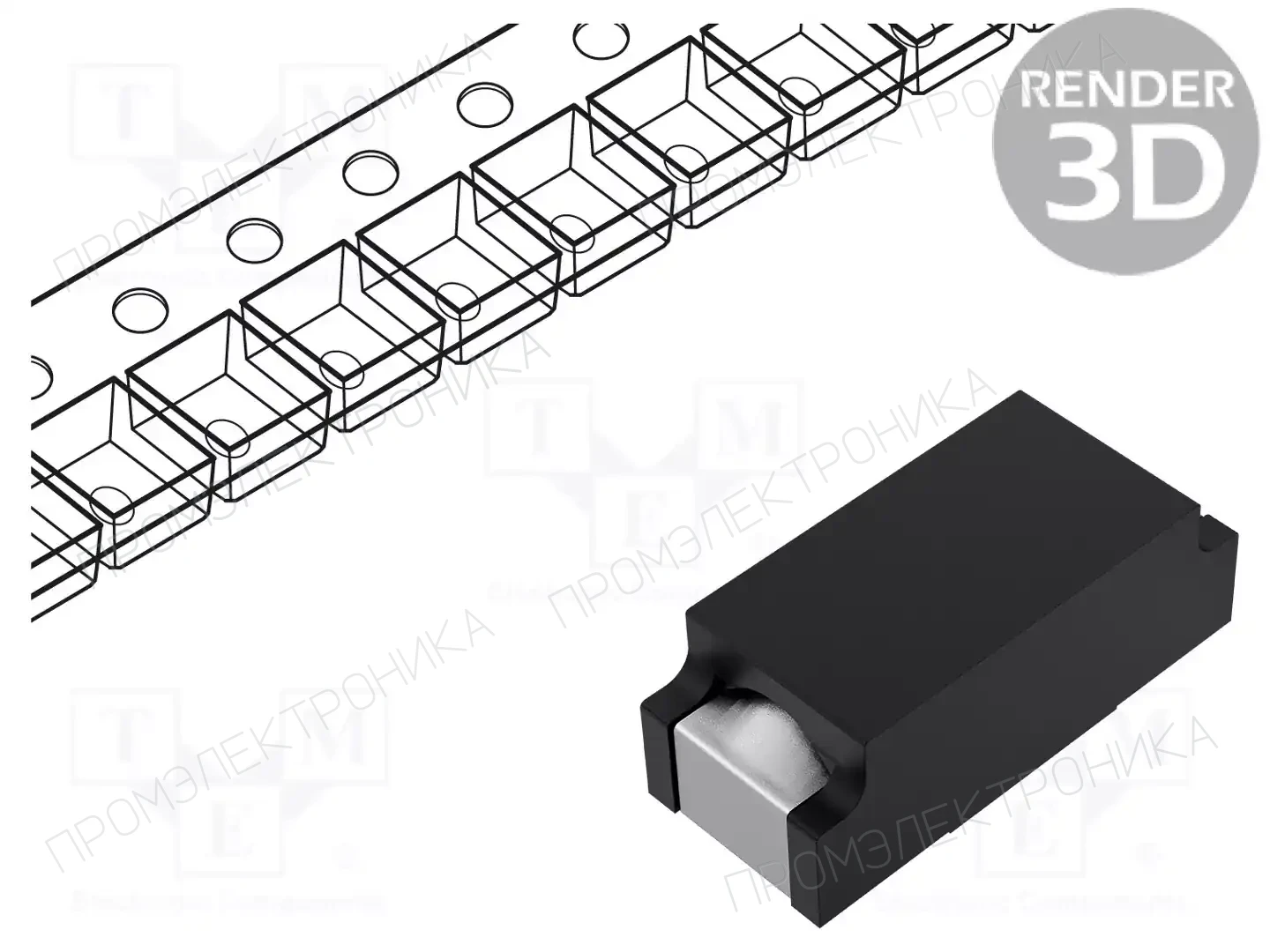 SCHURTER 3404.0122.22 — Предохранители SMD OMT медленные