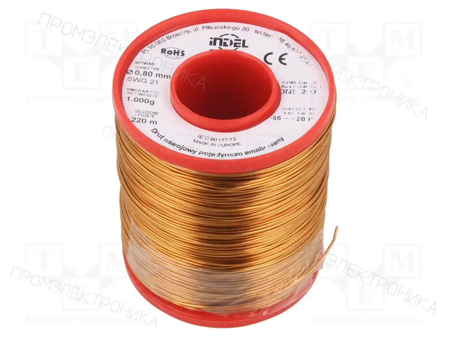 INDEL DNE0,80-1KG — Проволока обмоточная