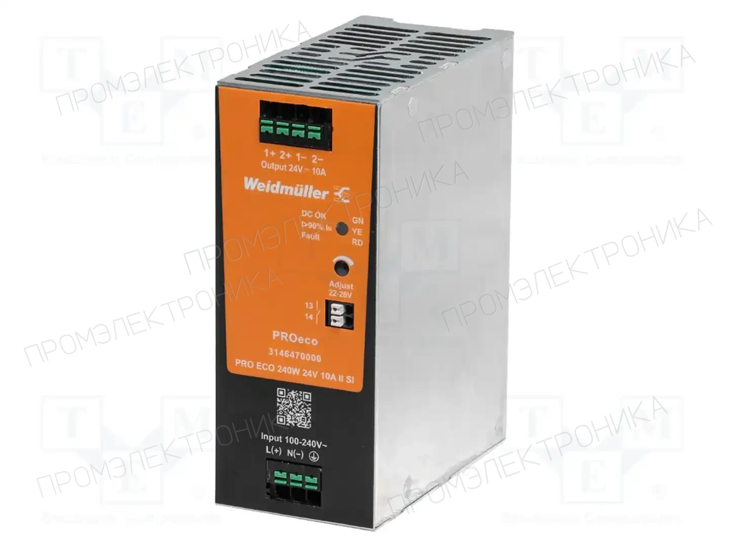 WEIDMÜLLER PRO ECO 240W 24V 10A II SI — Блоки питания на DIN-рейку