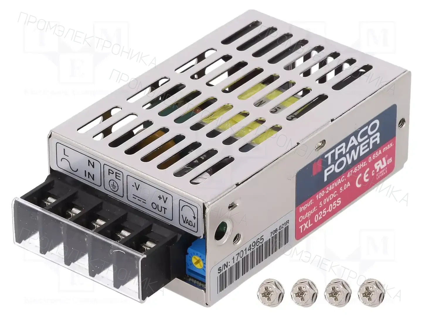 TRACO POWER TXL 025-05S — Блоки питания для встраивания