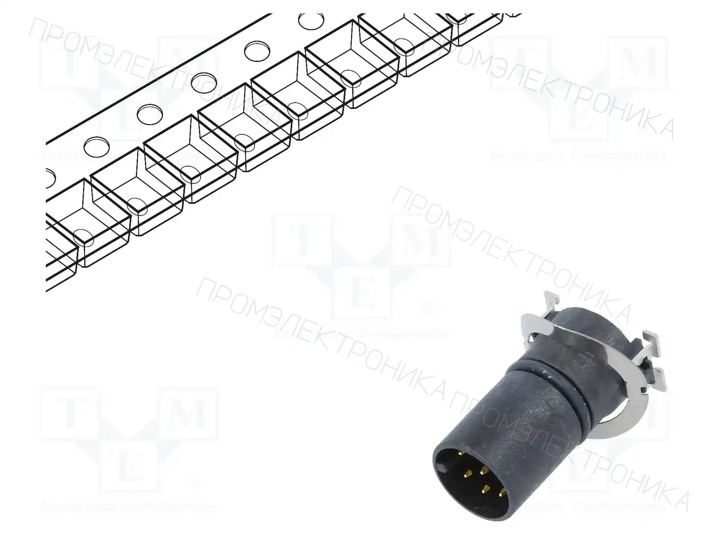 AMPHENOL LTW MSAS-08PMMT-EE0001 — Вилки и гнезда M12