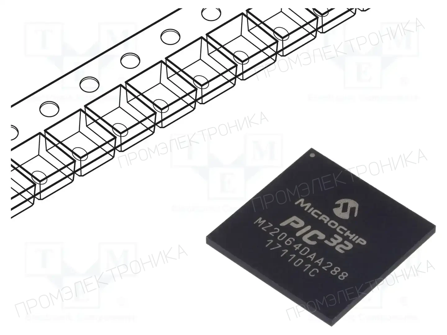 Microchip Technology PIC32MZ2064DAA288-I/4J — Линейка PIC32 32-bit