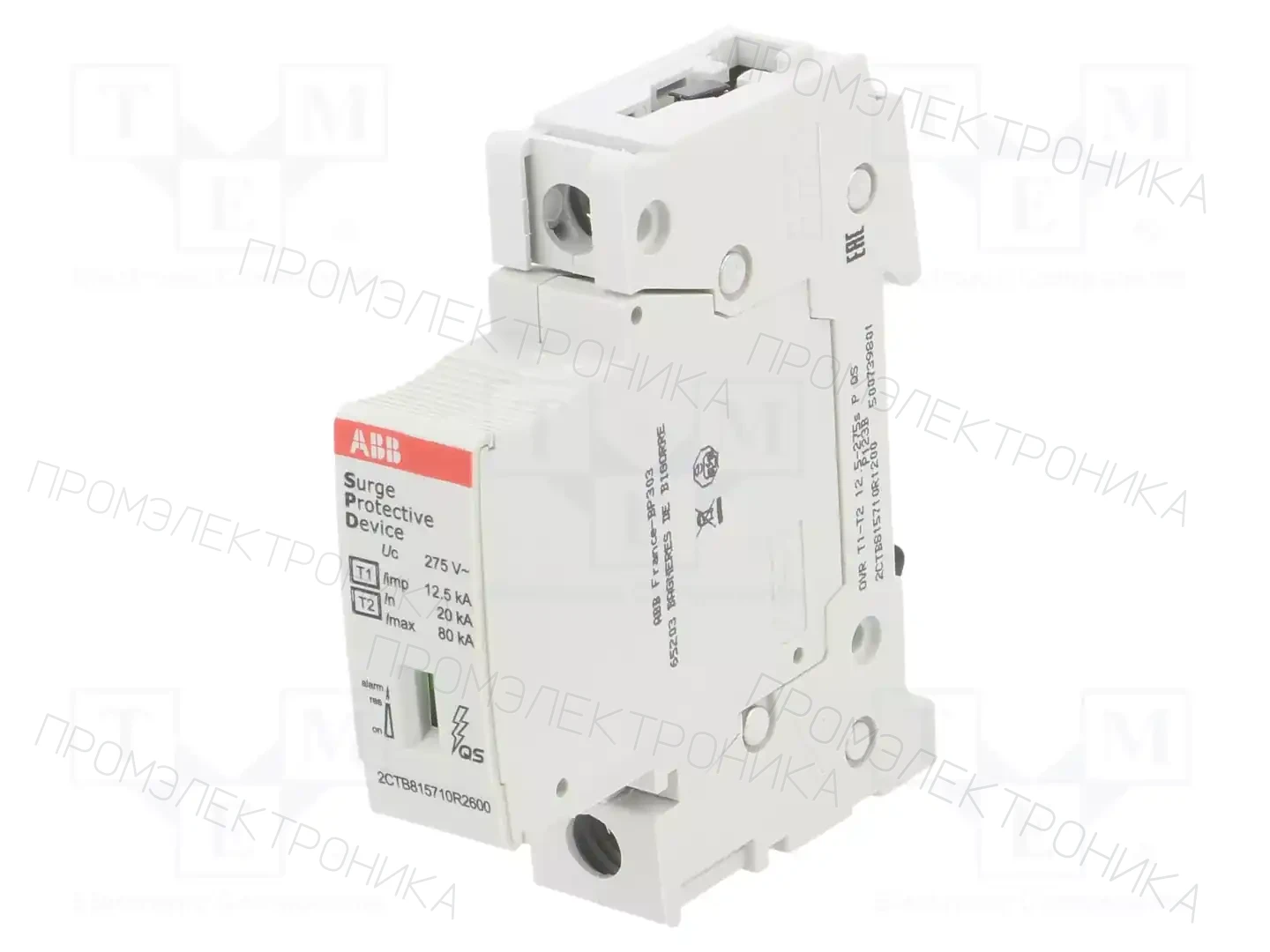 ABB OVR T1-T2 12.5-275S P QS — Ограничители перенапряжения